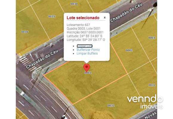 Terreno à venda, 795,31m² - Recanto Tropical,Cascavel